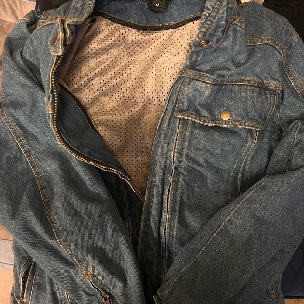 Denim Motorcycle Jacket by Xelement